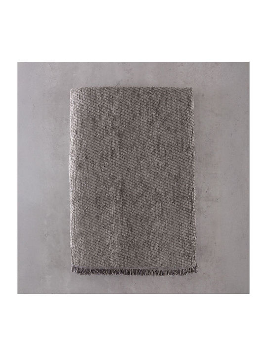 Rythmos Charlie Zweisitzer-Sofa Überwurf Chenille 180x240cm Grau