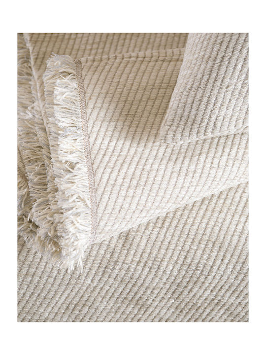 Rythmos Charlie Zweisitzer-Sofa Überwurf Chenille 180x240cm Grau
