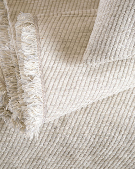Rythmos Charlie Sofa Throw 2 Seater Chenille 180x240cm Grey