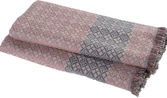 Nef-Nef Homeware Guaver Three-Seater Sofa Throw P170xW300cm Pink