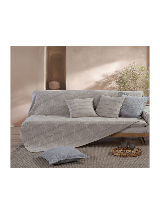 Nef-Nef Homeware Bleeze Decken & Couchdecken Zweisitzer-Sofa Überwurf 180x250cm Graue