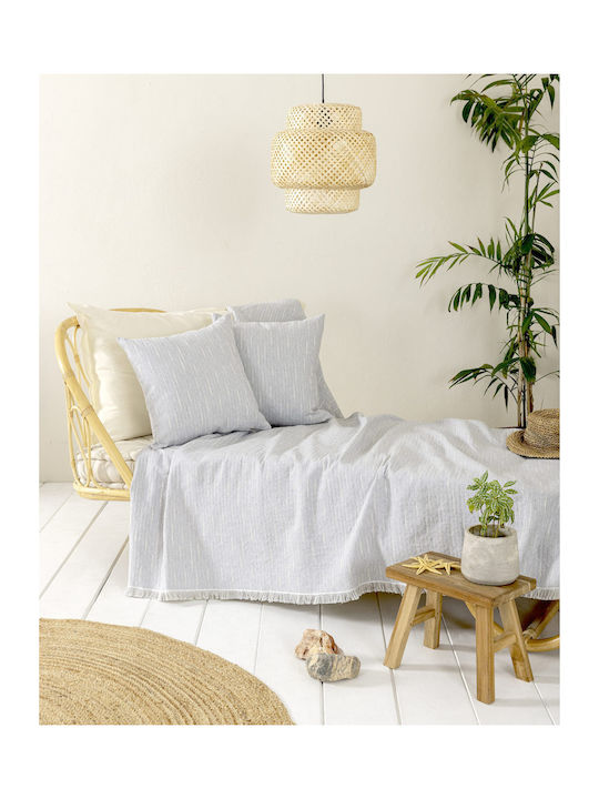 Nima Ριχτάρι Τριθέσιου Καναπέ Chenille 180x300εκ. Stone