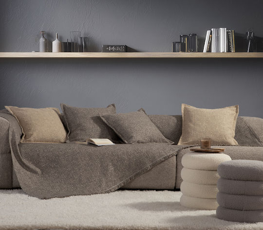 Nef-Nef Homeware Alamo 25 Τριθέσιου Καναπέ Π170xΜ300cm Stone