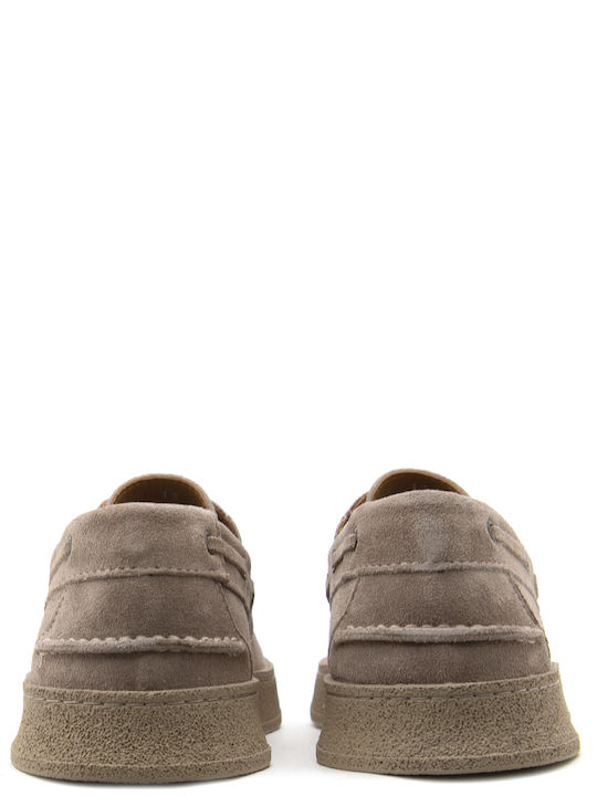 Wildleder Herren Bootsschuhe in Braun Farbe