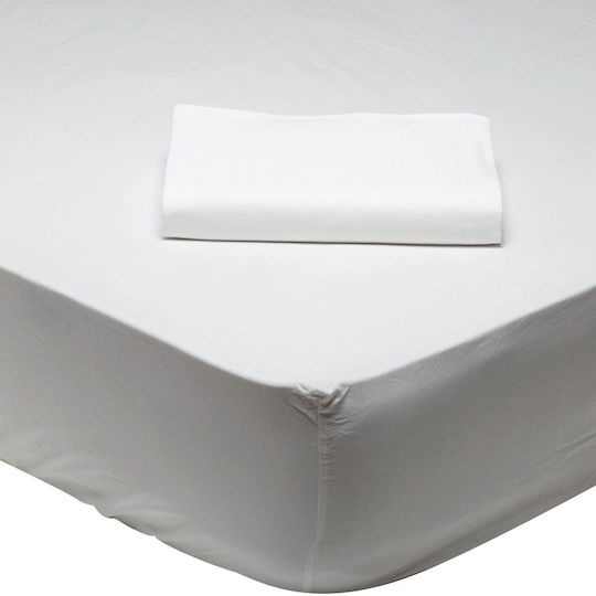 Das Home für Einzelbett 100x200+35cm mit Gummizug 1001 White