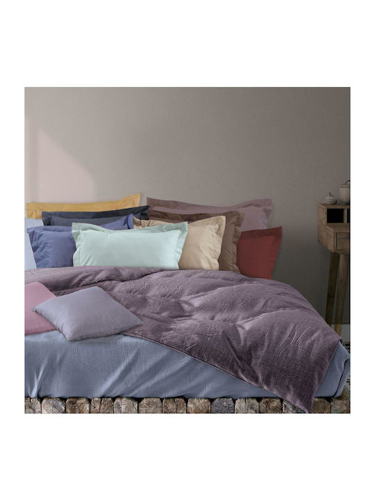 Das Home Bettlaken Semi-Doppel mit Gummiband 120x200+35cm. 1001 Weiß