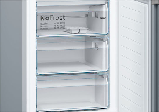 Bosch Combină frigorifică 368lt Total NoFrost Î203xL60xA66cm. Gri KGN39VIEB
