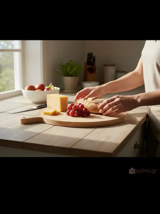 Plăci De Servire Pentru Pizza Cu Mâner Din Lemn 37x37cm pl10055.062