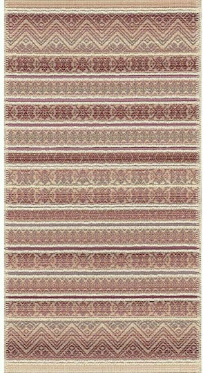 Newplan Brando 12M Αντιολισθητικό Καλοκαιρινό 150x230cm Μπεζ - Κόκκινο
