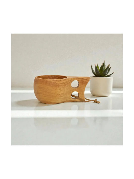 Ξύλινη Κούπα Από Ξύλο Rubberwood 15x6 Εκ,