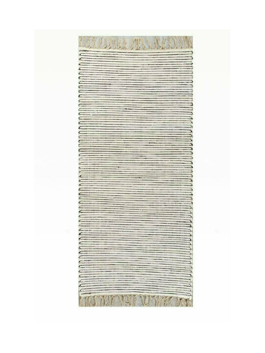 Tzikas Carpets Natura 30160-090 Χειροποίητο Χαλί Ορθογώνιο με Κρόσια Ecru 140x200cm