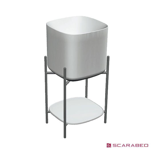 Scarabeo Diva 45 +5503-300 Countertop with Sink L44xW39xH63.5cm White