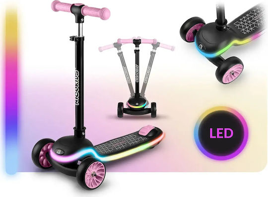 Ricokids Kids Scooter Foldable 3-Wheel Black