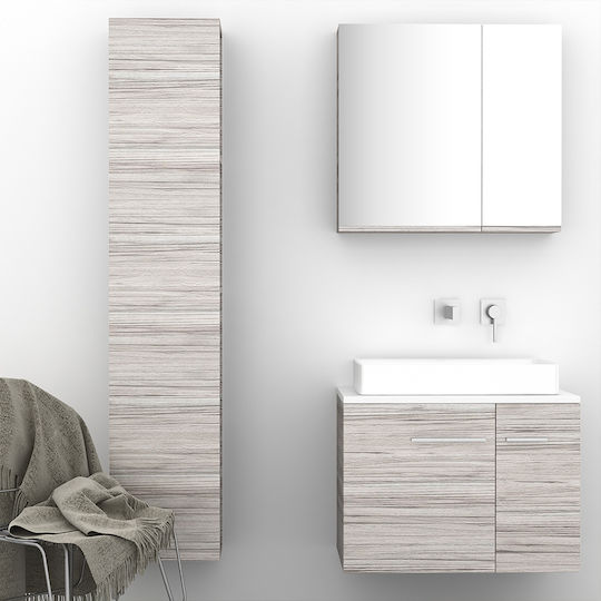 Orabella Solid Surface 70 Πάγκος με Νιπτήρα & Καθρέπτη Μελαμίνη Μ70xΒ45xΥ50cm 719 Orabella Solid Surface 70 Πάγκος με Νιπτήρα & Καθρέπτη Μελαμίνη Μ70xΒ45xΥ50cm 719