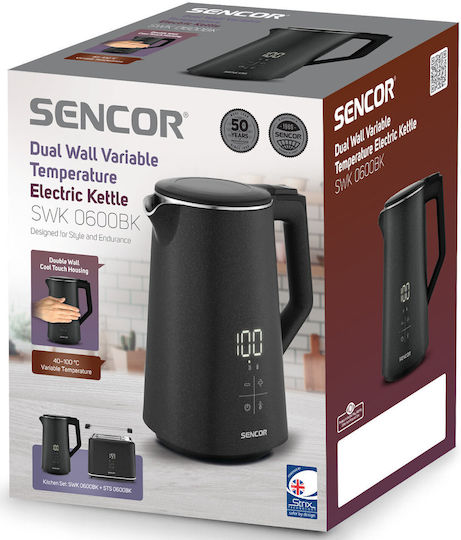 Sencor Βραστήρας 1.7lt 2200W Μαύρος