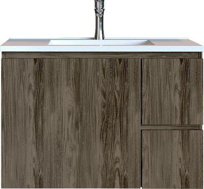 Sanitec Alba C 90 Waschtisch ohne Waschbecken L90xB44.5xH60cm Braun