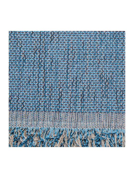 Borea 4 Season Three-Seater Sofa Throw Chenille 180x280cm Petrol