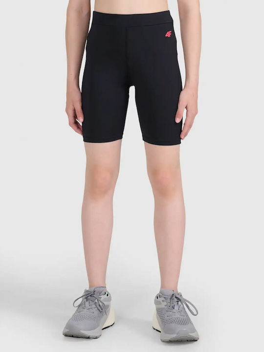 Kinderleggings Radfahren Kurz Schwarz