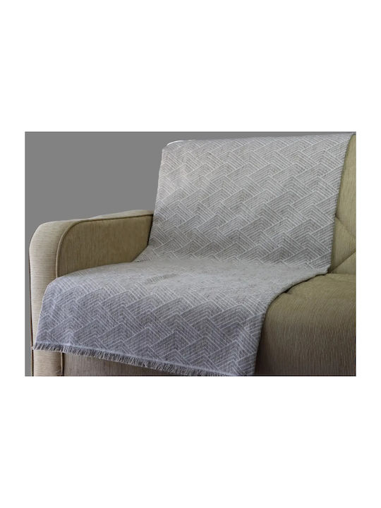 Homeline Next 6038 Ριχτάρι Πολυθρόνας Chenille 180x170εκ. Μπεζ
