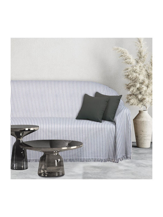 Das Home 0255 Sofa Throw 2 Seater Jacquard 180x250cm Ecru