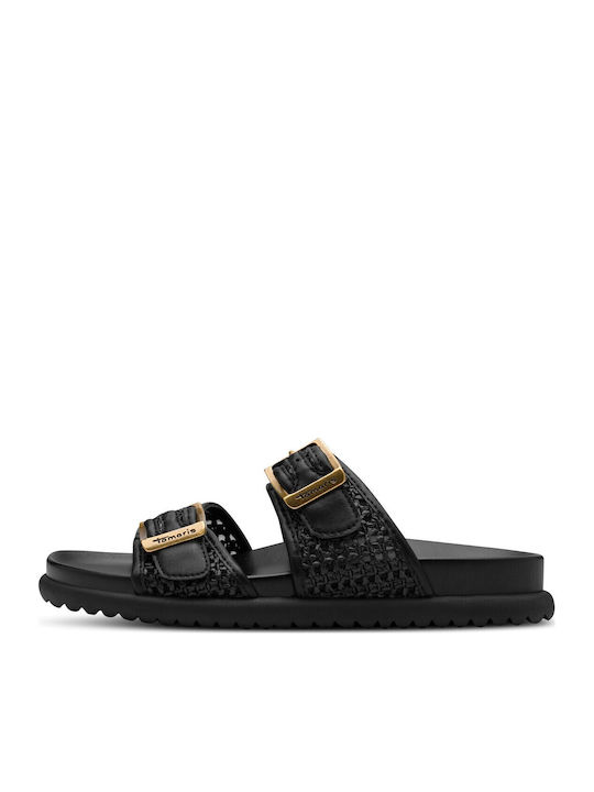 Women's Flat Sandals in Black Color