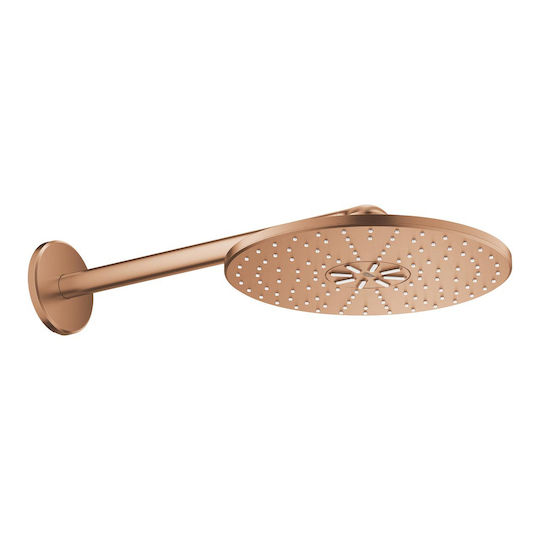 Grohe Rainshower Smart Active 310 Στρογγυλή Κεφαλή Ντουζ 31cm με Βραχίονα 40cm Brushed Warm Sunset