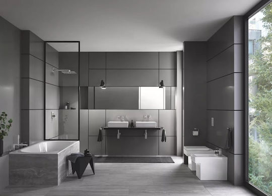 Grohe Rainshower Smartactive 310 Cube Τετράγωνη Κεφαλή Ντουζ 31x31cm με Βραχίονα 40cm Supersteel