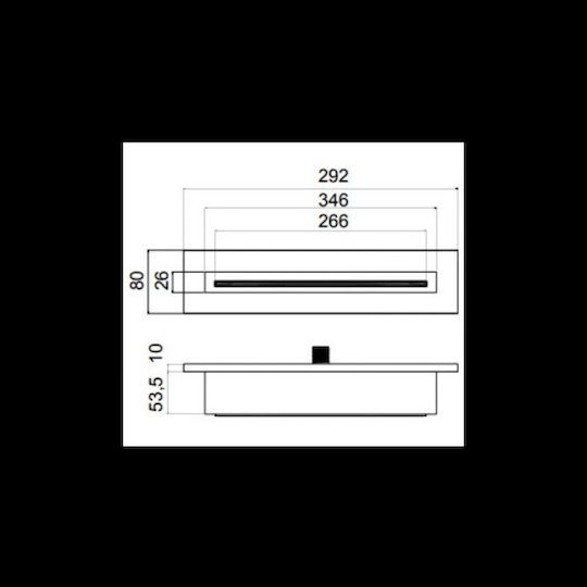 Almar XL-Waterfall Shower Head Ορθογώνια Κεφαλή Ντουζ