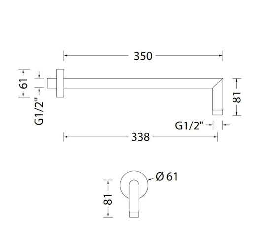 Almar Rund Duschkopf 30cm