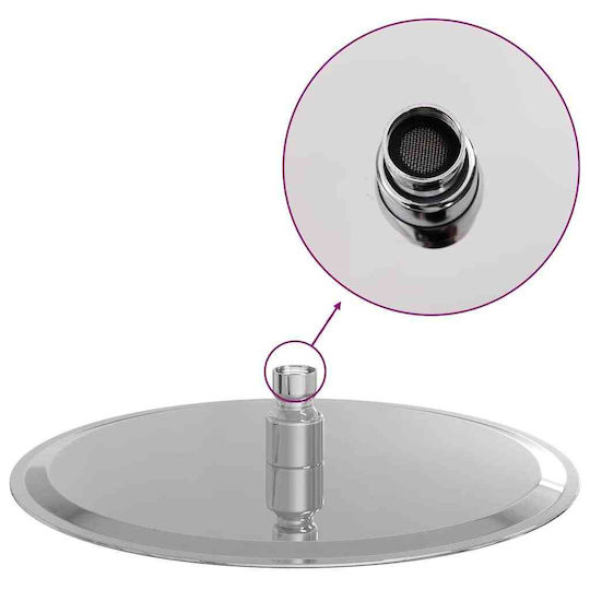 vidaXL Rotund Cap de duș 25cm
