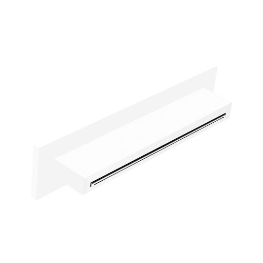 Almar XL-Waterfall Shower Head Ορθογώνια Κεφαλή Ντουζ White Matt