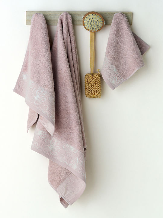 Kentia Set Bath Towels 3 pcs Belagio Pink Weight 450gr/m²