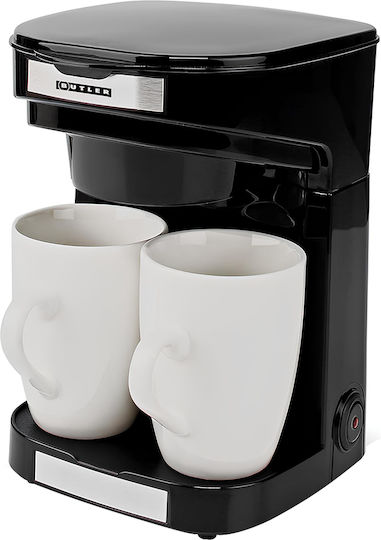 Butler Coffee Maker 0.25l 450w 2 Cups Reusable Filter Auto Shut-off Black