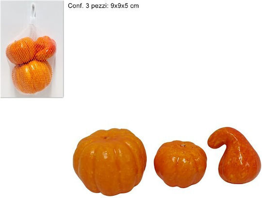 Set of 3 Decorative Pumpkins 2 Designs