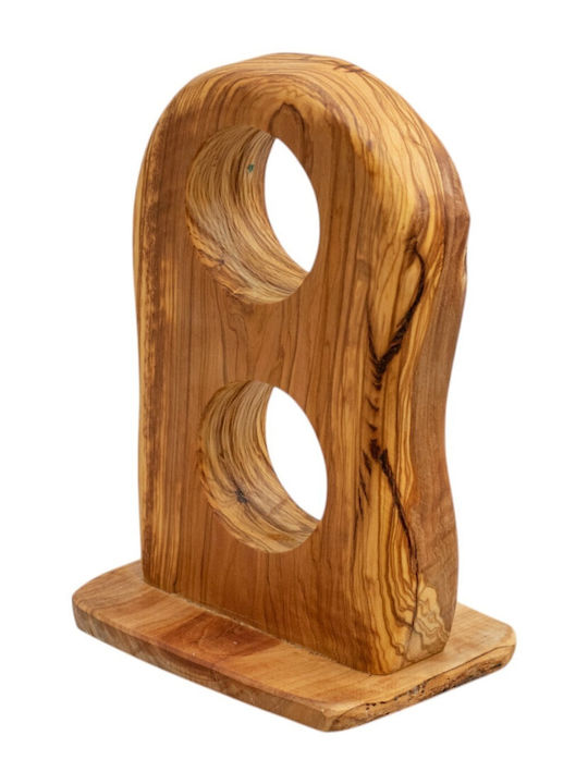 Suport De Sticle Din Lemn Maro Pentru 2 Sticle 20x14x28cm ac00301