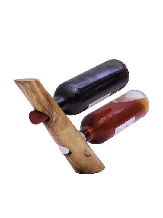 Suport De Sticle Din Lemn Pentru 2 Sticle Maro 41x6cm ac505