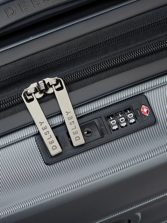 Delsey Meteor Βαλίτσα Ταξιδίου Καμπίνας Σκληρή Graphite με 4 Ρόδες Ύψους 55εκ.