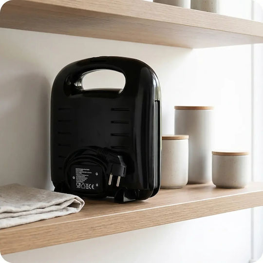 Huslog Τοστιέρα Γκριλιέρα 750W Μαύρη