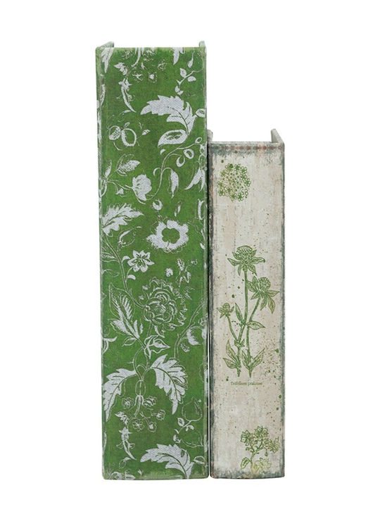 Artekko Set of Wooden Decorative Boxes in Book Shape 2 Pieces