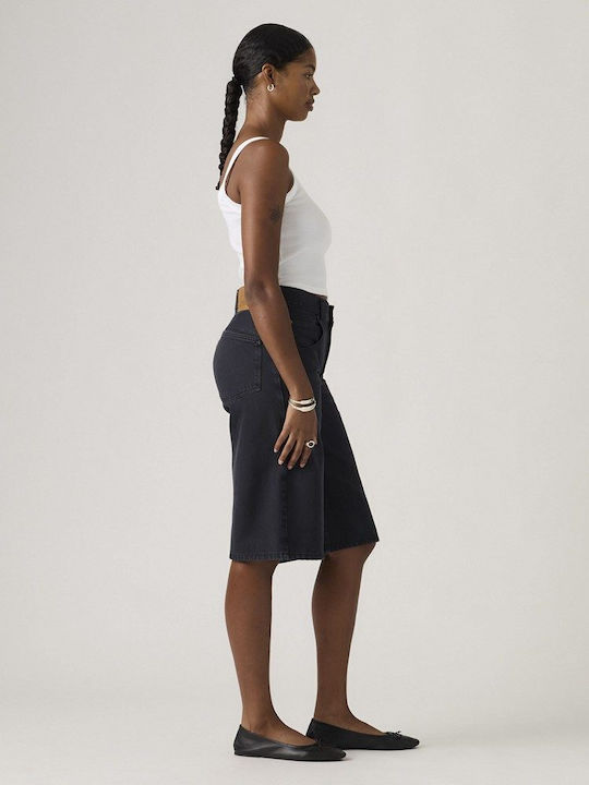 Women's Black Jean Bermudas