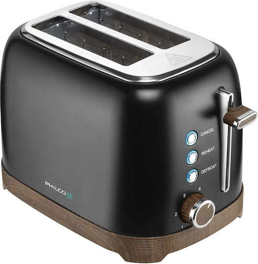 Philco Тостер Двуместен 850W Сив