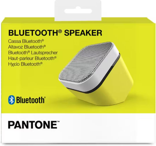 Pantone Ηχείο Bluetooth 3W με Διάρκεια Μπαταρίας έως 3.5 ώρες Κίτρινο PT-BS003Y