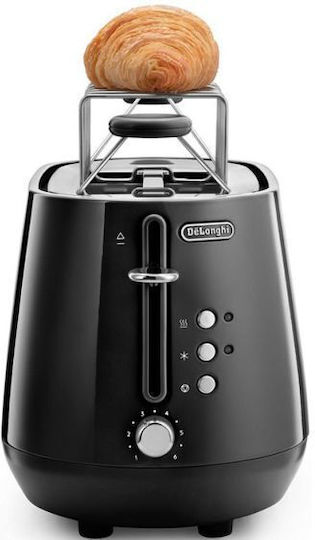 De'Longhi DeLonghi Eclettica Toaster 2 Schlitze 900W Schwarze