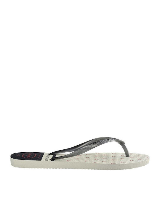 Havaianas Slim Nautical Flip Flops Ασημί