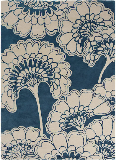 Florence Broadhurst Japanese Floral Χειροποίητο 250x350cm Midnight