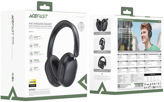 Acefast H12 Kabellose / Verkabelte Over Ear Kopfhörer mit 80 Stunden Wiedergabezeit Weiß