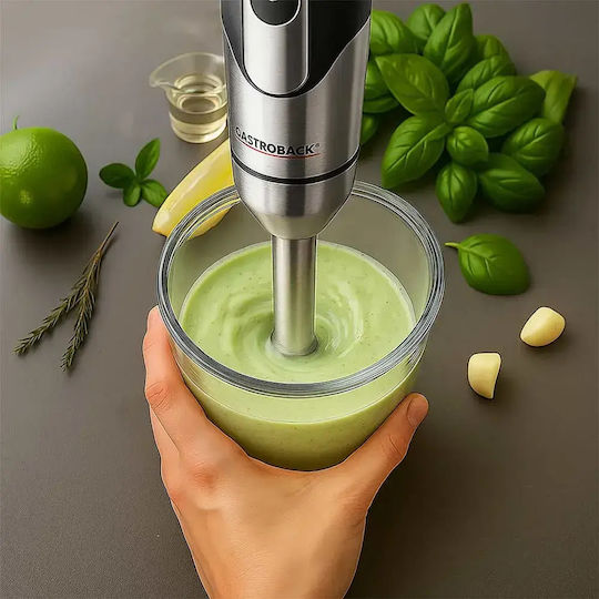 Gastroback Blender de Mână cu Tijă din Inox 1500W Gri