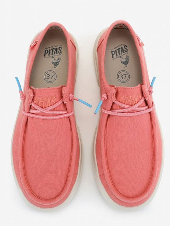 Dafne Leather Women's Moccasins Coral