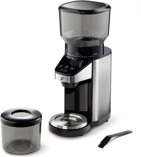 Tchibo Râșniță de Cafea Electrică 160W cu Capacitate de 400g și 26 Nivele de Măcinare Argintie