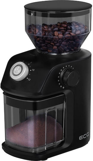 ECG Râșniță de Cafea Electrică 150W cu Capacitate de 240g și 18 Nivele de Măcinare Neagră